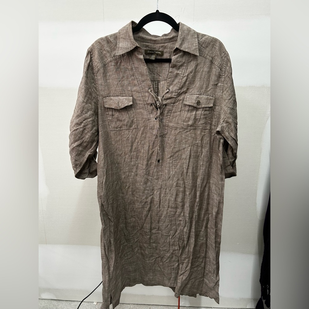 Tommy Bahama Brown Midi Dress